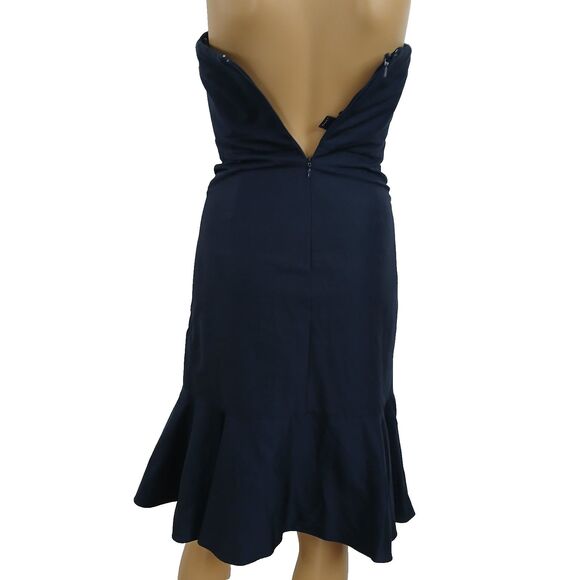 J Crew Women's Size 2P Party Dress Strapless Ruffle Hem Sweetheart Neckline Sexy - Picture 7 of 14